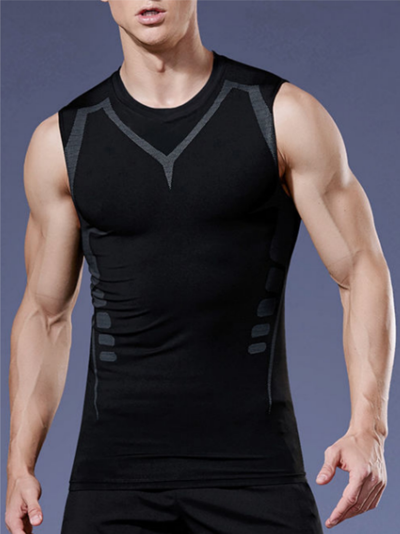 T Shirt Tight Fit - Men's Tight Vest Compression Shirt Breathable