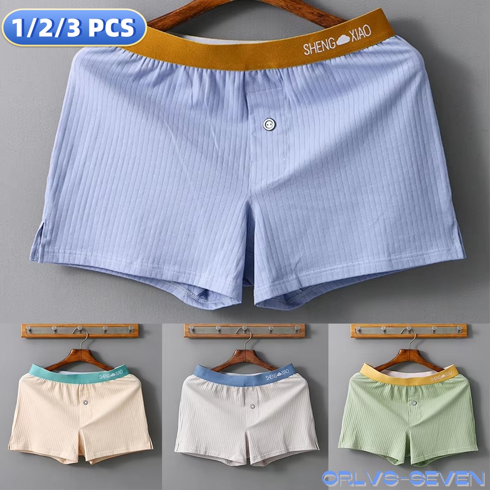 Boxer Shorts Modal - 1/2/3 PCS Men's Panties Cotton Solid