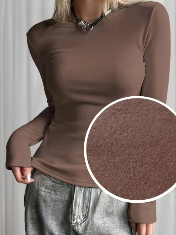 Base Layer Top - Women's Fleece Lined Base Layer Shirt