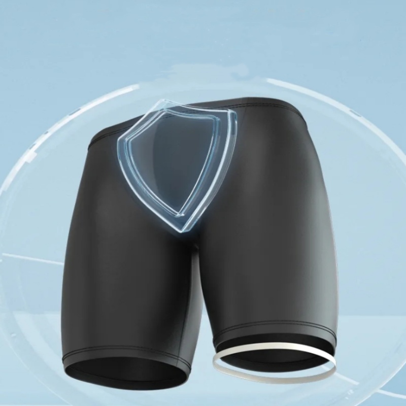 Men Boxers Shorts Silicone PU  - đánh giá và giá Pouch Boxer Pouch