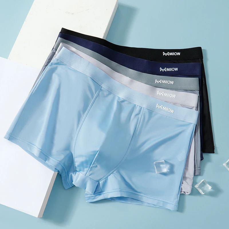 MiiOW 3Pcs Summer Thin Ice Sil - đánh giá và giá Boxer Shorts Modal