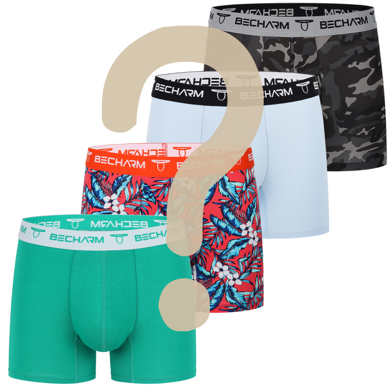 4pcs/Men's Boxers Blind Box Me - đánh giá và giá Boxer Brief Pack Cotton
