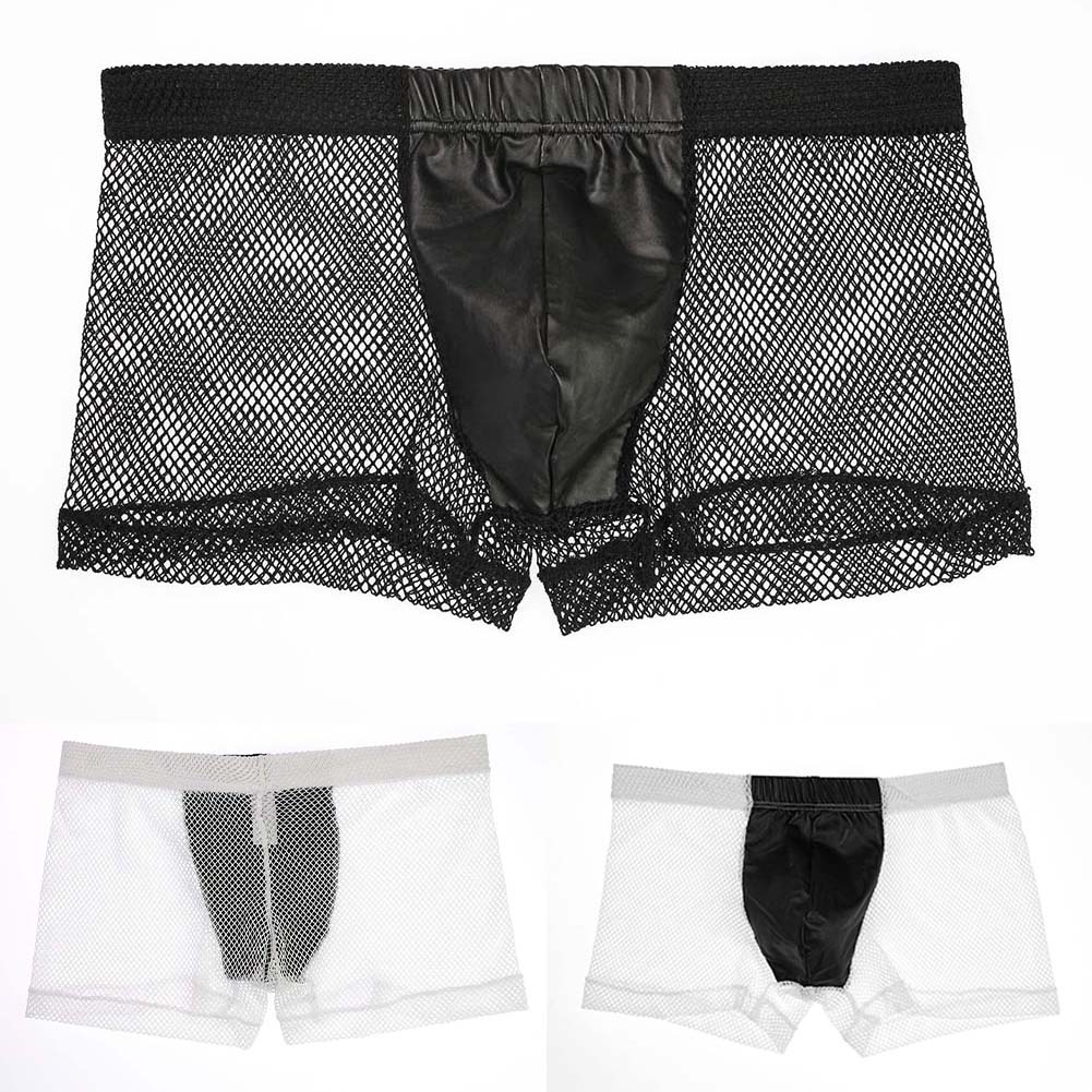 Men Mesh See Through Boxer Sho - đánh giá và giá Pouch Boxer Pouch