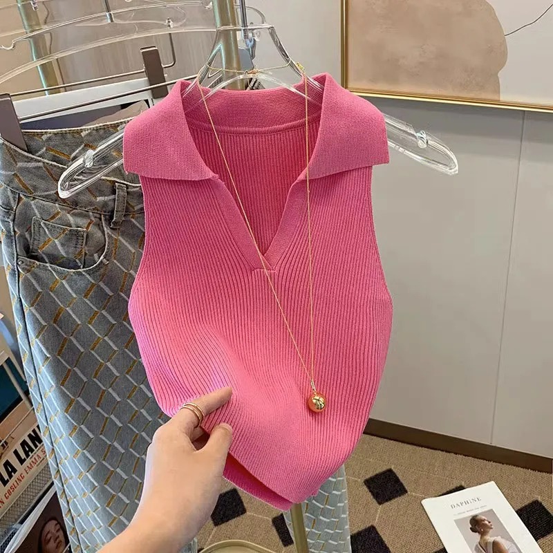 Women's Rose Ribbed Knit Tank  - đánh giá và giá Tank Top Ribbed