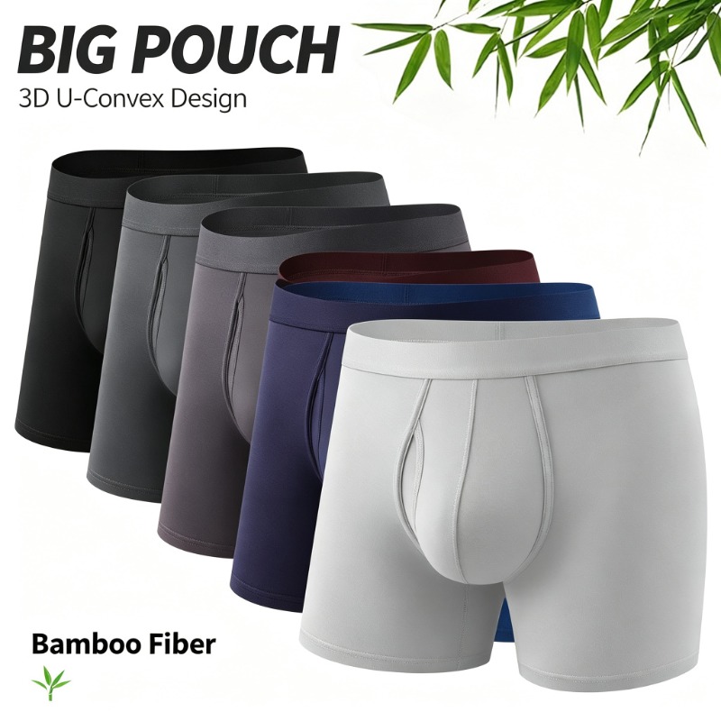 Men Bamboo Fiber Boxer Briefs  - đánh giá và giá Bamboo Fiber Trunk
