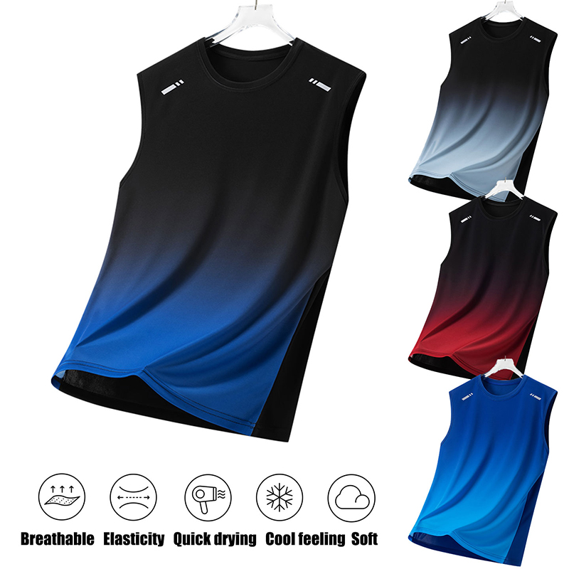 Men Gradient Sports Vest Light - đánh giá và giá Sleeveless Undershirt