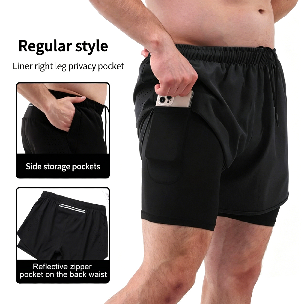 1PCS Mens 2 in 1 Running Short - đánh giá và giá Compression Shorts Athletes