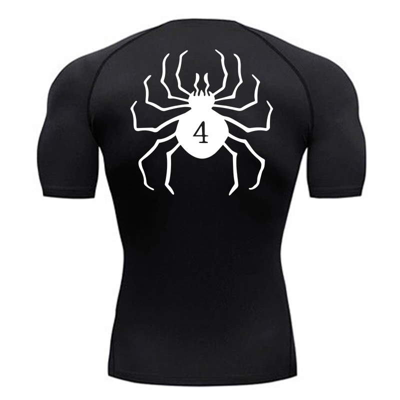 Spider Print Compression Shirt - đánh giá và giá Base Layer Top