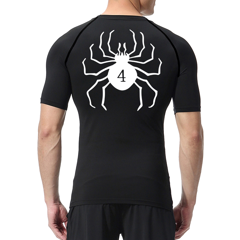 Spider Print Compression Shirt - đánh giá và giá Base Layer Top